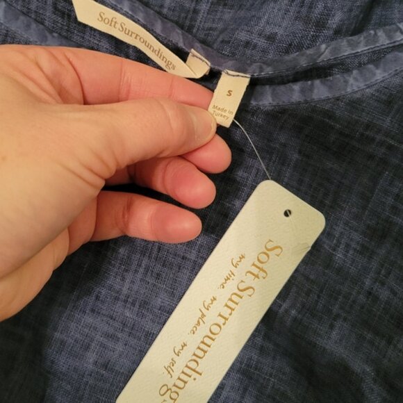 Soft Surroundings New Blue Dress Size Small - Picture 9 of 9